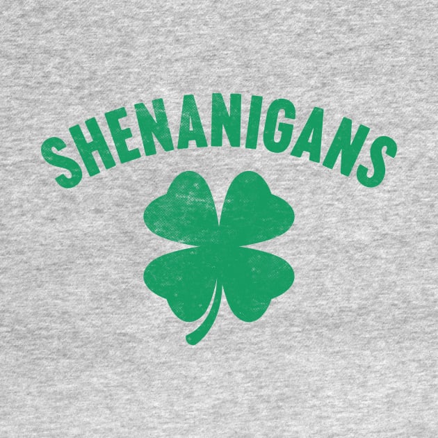 Shenanigans Shamrock St. Patrick's Day by Luluca Shirts